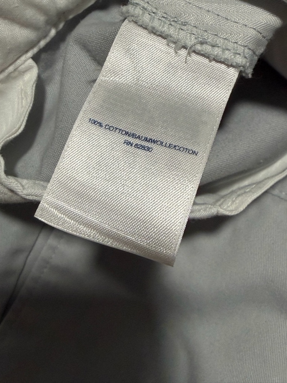 Lands' End Men's Light Gray Flat-Front Chino Shorts - Picture 5 of 7